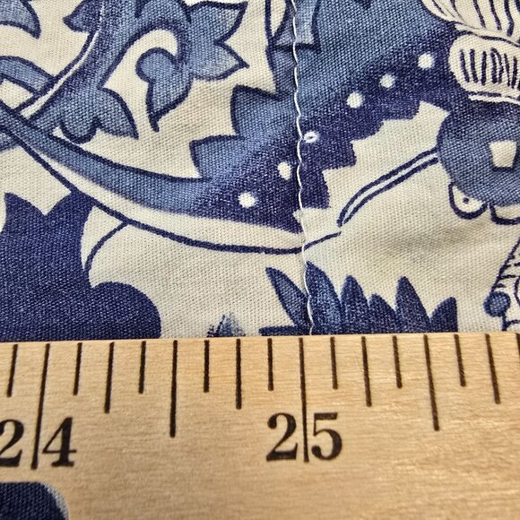 Ralph Lauren Blue White Pillowcase Set Tamarind Bird Pillow Sham Luxury Standard - Picture 5 of 12